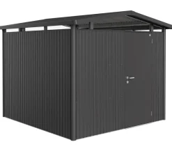 biohort Metallgerätehaus Panorama® P4, ca. B273/H227/T278 cm Dunkelgrau