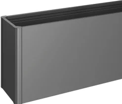 biohort Hochbeete & Frühbeete - Metall HochBeet 2x0,5, ca. B201,6/H77/T54,7 cm Dunkelgrau