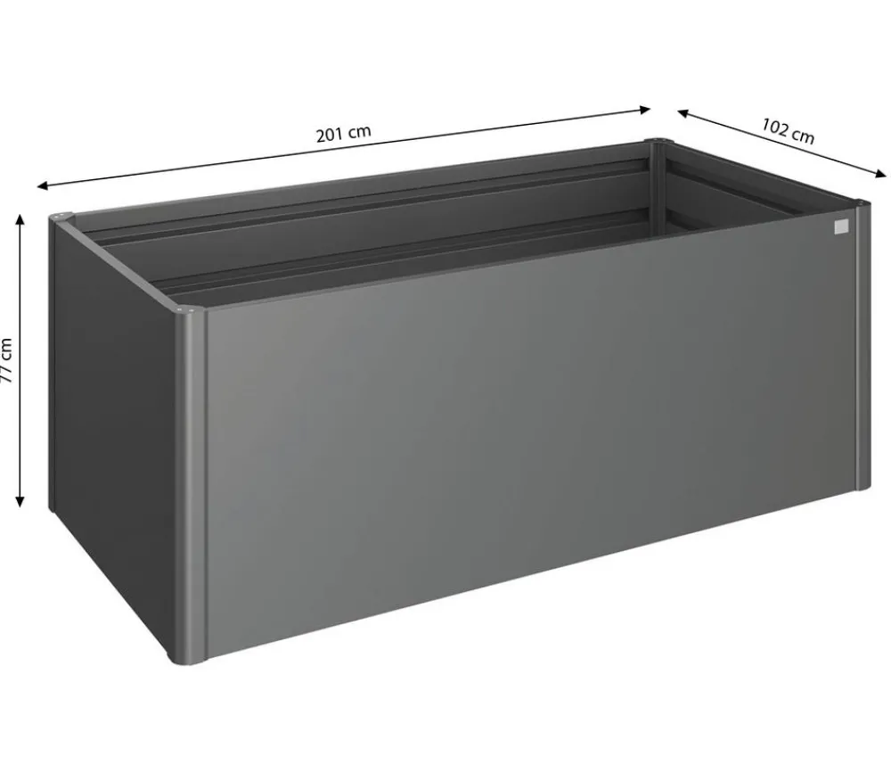 biohort Hochbeete & Frühbeete > Metall-HochBeet 2x1, ca. B201,6/H77/T103,1 cm