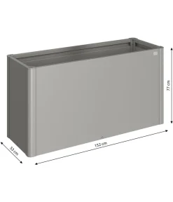 biohort Hochbeete & Frühbeete > Metall HochBeet 1,5x0,5, ca. B152/H77/T53 cm