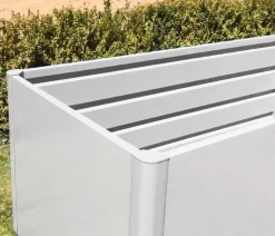 biohort Hochbeete & Frühbeete - Metall-HochBeet 1x1, ca. B103,1/H77/T103,1 cm Dunkelgrau