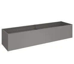 biohort Hochbeete & Frühbeete > Metall-Hochbeet 4x1, ca. B397/H77/T102 cm