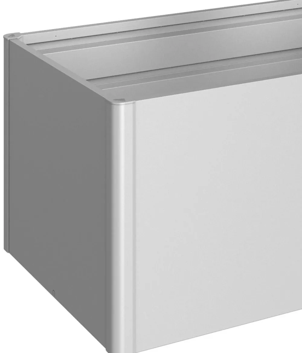 biohort Hochbeete & Frühbeete - Metall Hochbeet 1,5x1, ca. B152/H77/T102 cm Silber
