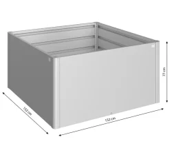 biohort Hochbeete & Frühbeete > Metall Hochbeet 1,5x1,5, ca. B152/H77/T152 cm