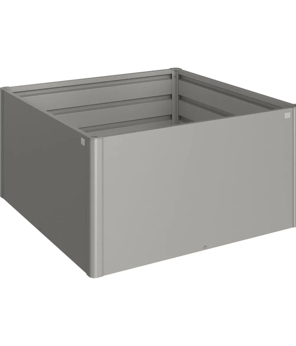 biohort Hochbeete & Frühbeete - Metall Hochbeet 1,5x1,5, ca. B152/H77/T152 cm Quarzgrau