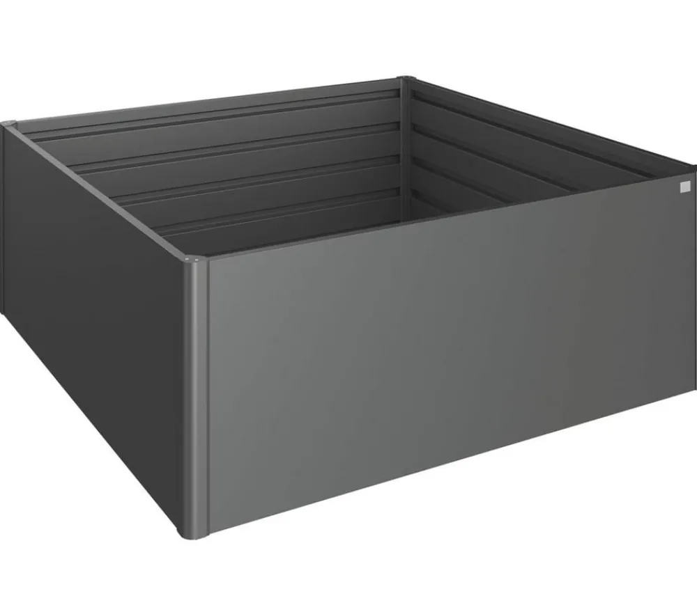 biohort Hochbeete & Frühbeete - Metall-HochBeet 2x2, ca. B201,6/H77/T201,6 cm Dunkelgrau