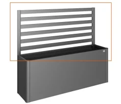 biohort Metall-Rankgitter für HochBeet 4x1, ca. B397/H91/T4 cm Dunkelgrau Best