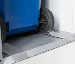 biohort Mülltonnenbox Alex, ca. B80/H129/T88 cm Silber
