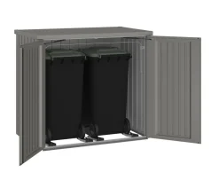 biohort Mülltonnenboxen - Mülltonnenbox Alex Duo, ca. B147/H129/T88 cm Quarzgrau