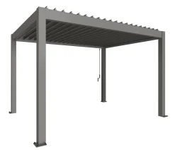 biohort Pergola 4 x 3 einfarbig, ca. B404,5/H264/T312 cm Quarzgrau