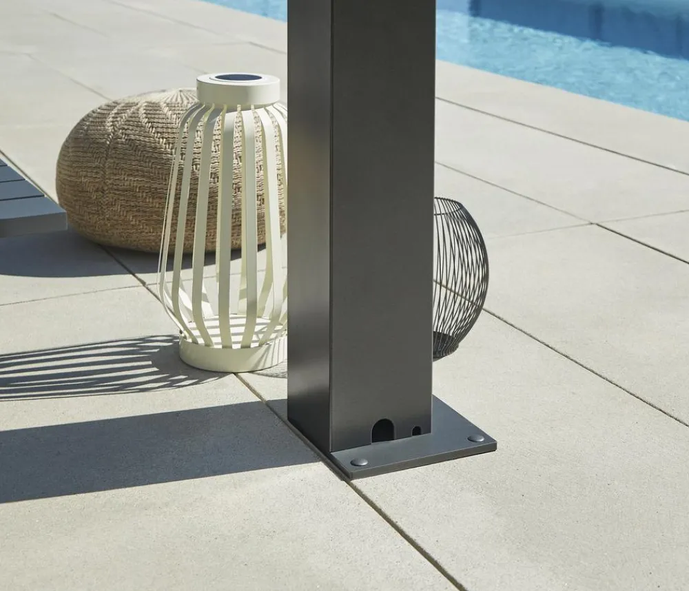 biohort Pergolen - Pergola 3 x 3,5 einfarbig, ca. B312/H264/T367,5 cm Quarzgrau