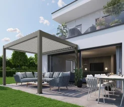 biohort Pergolen - Pergola 3 x 3,5 einfarbig, ca. B312/H264/T367,5 cm Quarzgrau