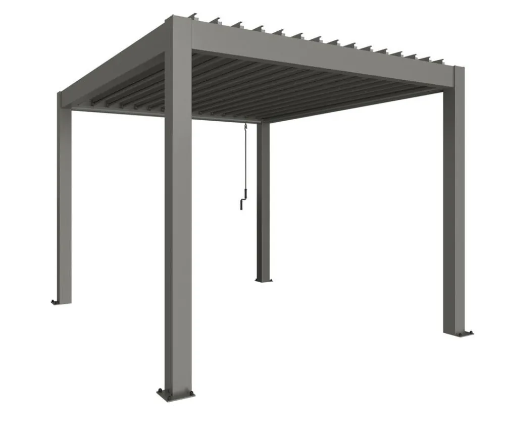 biohort Pergolen - Pergola 3 x 3,5 einfarbig, ca. B312/H264/T367,5 cm Quarzgrau