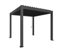 biohort Pergola 3 x 3 einfarbig, ca. B312/H264/T312 cm Dunkelgrau Best