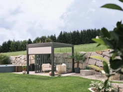 biohort Pergola 3 x 3 einfarbig, ca. B312/H264/T312 cm Dunkelgrau Best