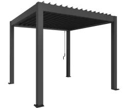 biohort Pergola 3 x 3 einfarbig, ca. B312/H264/T312 cm Dunkelgrau Best
