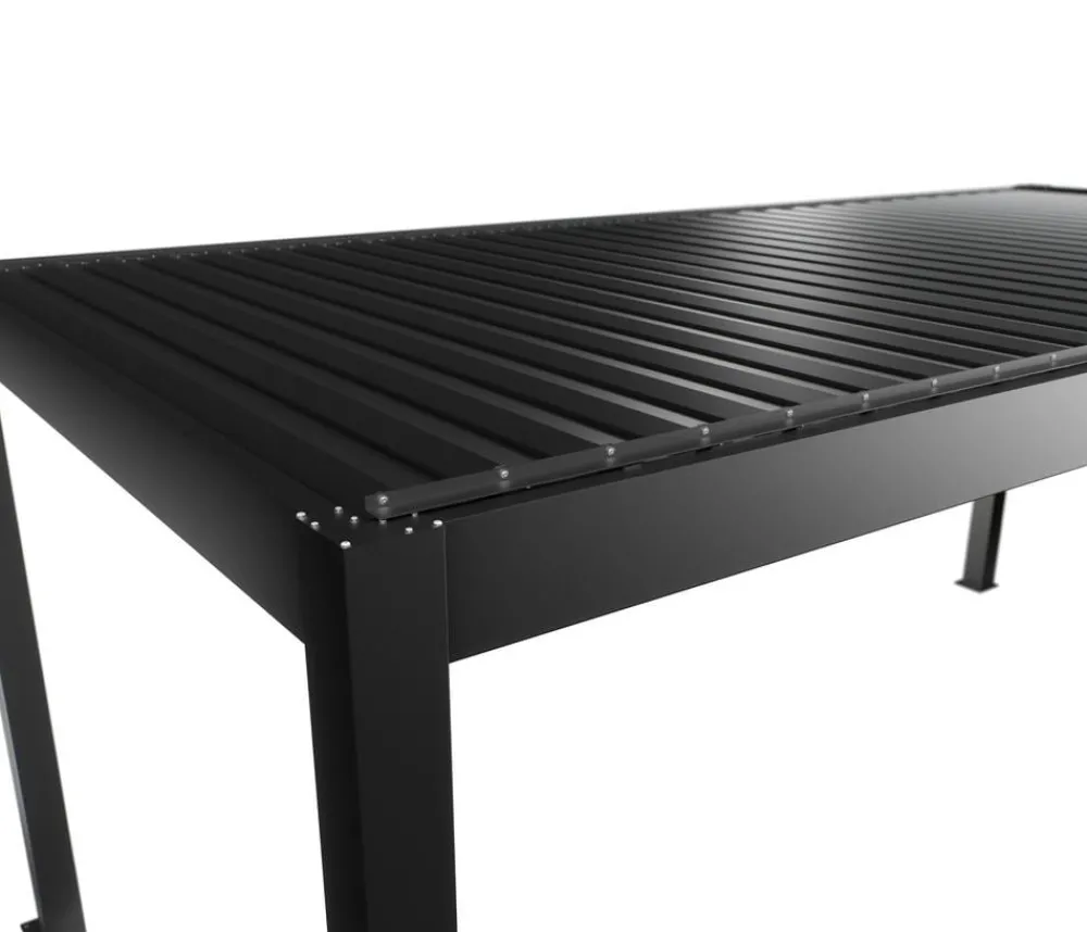 biohort Pergola 6 x 3 einfarbig, ca. B608/H264/T312 cm Dunkelgrau New