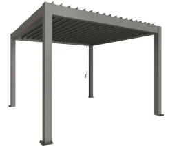 biohort Pergola 3,5 x 3,5 einfarbig, ca. B367,5/H264/T367,5 cm Quarzgrau Discount