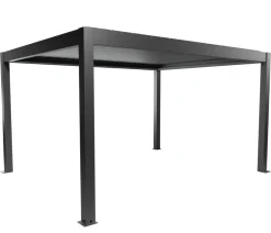 biohort Pergola 4,5 x 3,5 einfarbig, ca. B460/H264/T367,5 cm Dunkelgrau Clearance