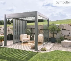 biohort Pergolen > Pergola 5,5 x 3,5 zweifarbig, ca. B552,5/H264/T367,5 cm