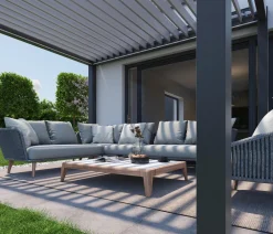 biohort Pergola 3 x 3,5 zweifarbig, ca. B312/H264/T367,5 cm Anthrazit Outlet