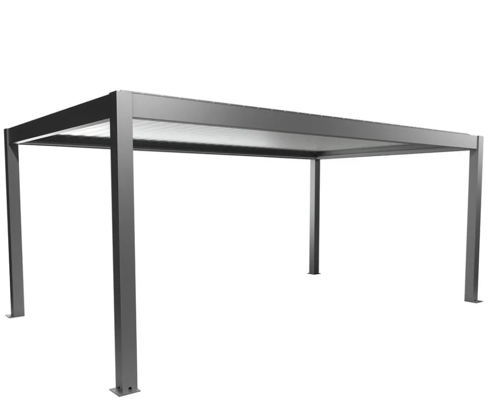 biohort Pergola 6 x 3,5 zweifarbig, ca. B608/H364/T367,5 cm Quarzgrau Hot