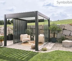 biohort Pergolen > Pergola 4,5 x 3,5 zweifarbig, ca. B460/H264/T367,5 cm