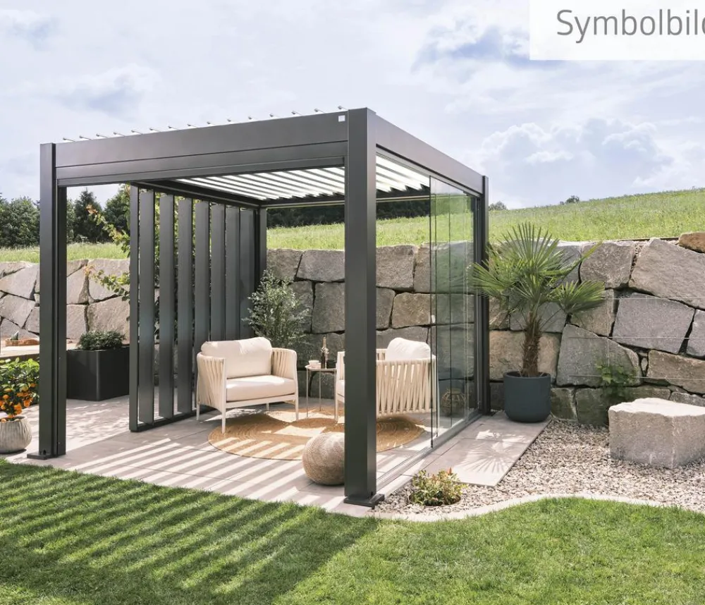 biohort Pergolen - Pergola 5 x 3,5 zweifarbig, ca. B515,5/H264/T367,5 cm Anthrazit