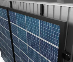biohort Photovoltaik-Montageschienen für Gerätehaus Highline/AvantGarde/Panorama Schwarz Best