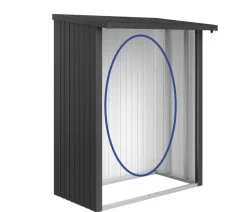 biohort Rückwand für WoodStock® 150 Dunkelgrau Best