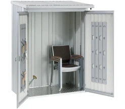 biohort Anbauten - Rückwand für WoodStock® 150 Silber