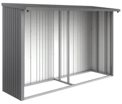 biohort Kaminholzregale - Rückwand für Woodstock 300 Quarzgrau