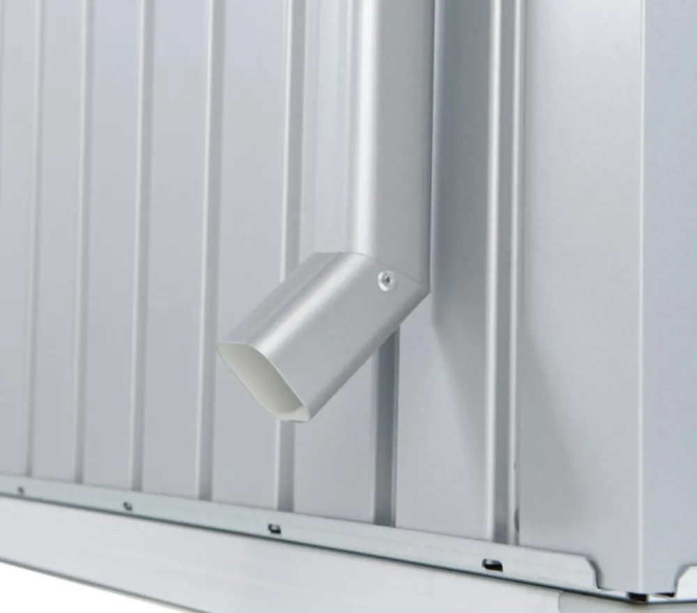 biohort Regenfallrohr-Set Europa Silber Outlet