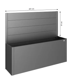 biohort Sichtschutz Belvedere 200, ca. B201/H91/T4 cm Dunkelgrau Online