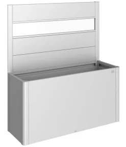 biohort Sichtschutz Belvedere 150 mit Acrylglas, ca. B152/H91/T4 cm Silber Clearance