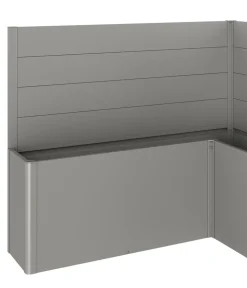 biohort Hochbeete & Frühbeete - Sichtschutz Belvedere L200, ca. B201/H91/T201 cm Quarzgrau