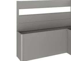 biohort Sichtschutz Belvedere L200 mit Acrylglas, ca. B201/H91/T201 cm Quarzgrau Online