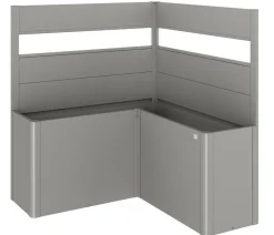 biohort Sichtschutz Belvedere L150 mit Acrylglas, ca. B152/H91/T152 cm Quarzgrau Clearance