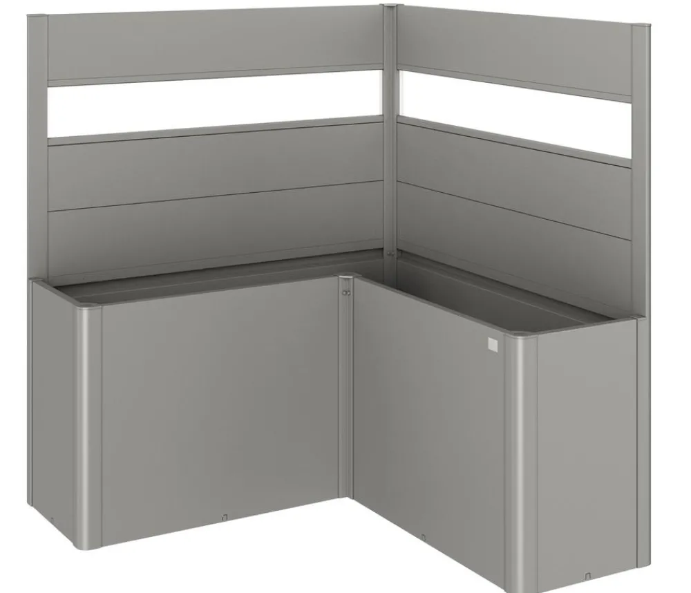 biohort Sichtschutz Belvedere L150 mit Acrylglas, ca. B152/H91/T152 cm Quarzgrau Clearance