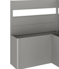 biohort Sichtschutz Belvedere L150 mit Acrylglas, ca. B152/H91/T152 cm Quarzgrau Clearance