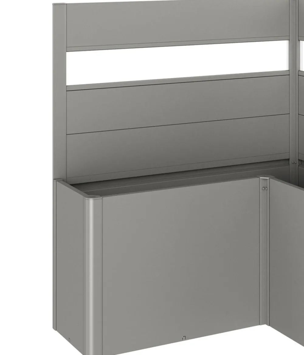 biohort Sichtschutz Belvedere L150 mit Acrylglas, ca. B152/H91/T152 cm Quarzgrau Clearance