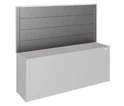 biohort Sichtschutz für HochBeet 4x1, ca. B397/H91/T4 cm Dunkelgrau Hot