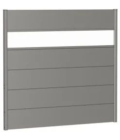 biohort Sichtschutz mit Acrylglas, ca. B150/H135 cm Quarzgrau Outlet