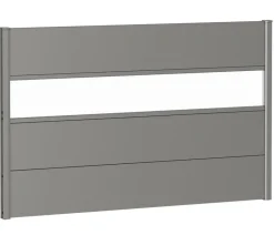 biohort Sichtschutz mit Acrylglas, ca. B150/H90 cm Quarzgrau Outlet