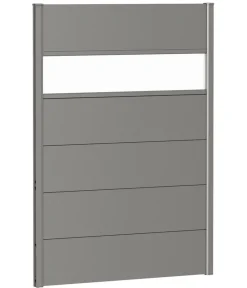 biohort Sichtschutz mit Acrylglas, ca. B100/H135 cm Quarzgrau Discount
