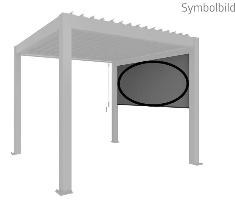 biohort Pergolen > Sonnenschutzrollo Gr. 3,5 m, elektrisch, ca. B235/H10/T327 cm