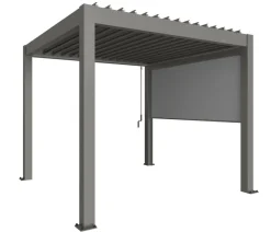 biohort Pergolen - Sonnenschutzrollo Gr. 3 m, ca. B272/H235/T10 cm Quarzgrau