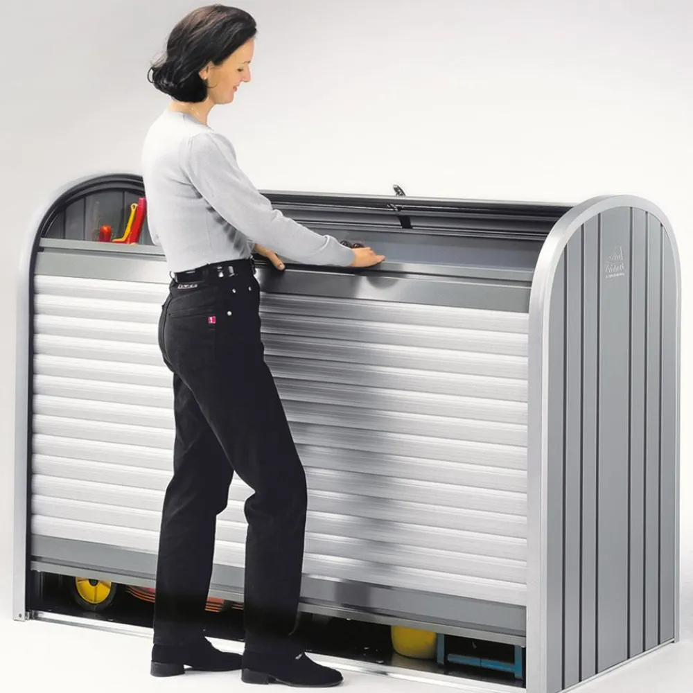 biohort Aufbewahrungsboxen|Gartenschränke & Minigaragen - StoreMax® 190, ca. B190/H136/T97 cm Quarzgrau
