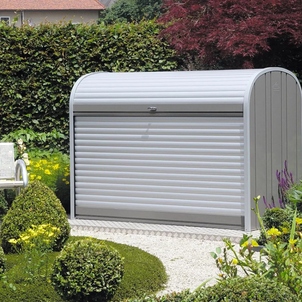 biohort Aufbewahrungsboxen|Gartenschränke & Minigaragen - StoreMax® 190, ca. B190/H136/T97 cm Quarzgrau