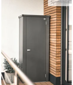 biohort Terrassenschrank Julia M HIGH, ca. B77,7/H180,9/T57 cm Dunkelgrau Discount